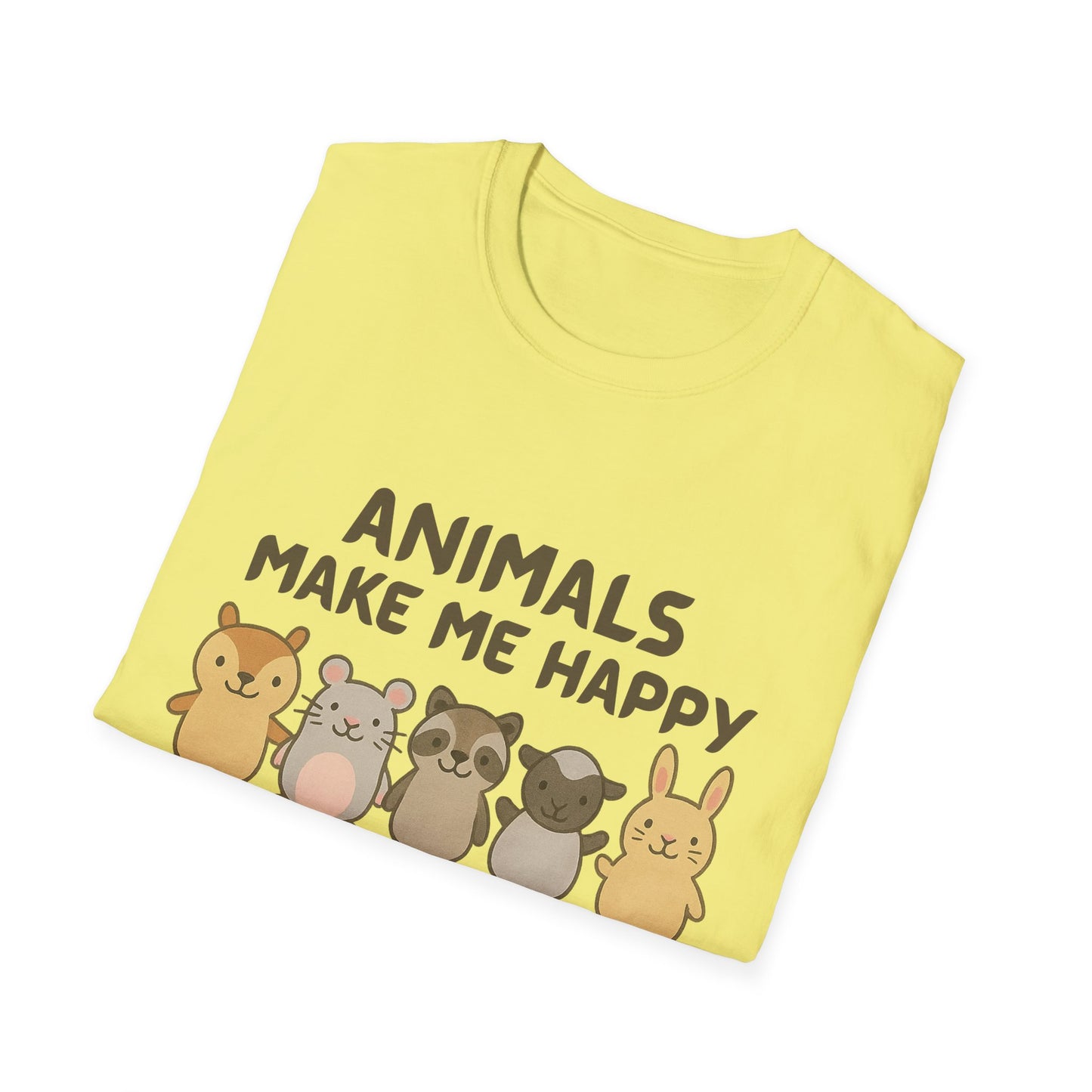 Animals Make Me Happy T-Shirt