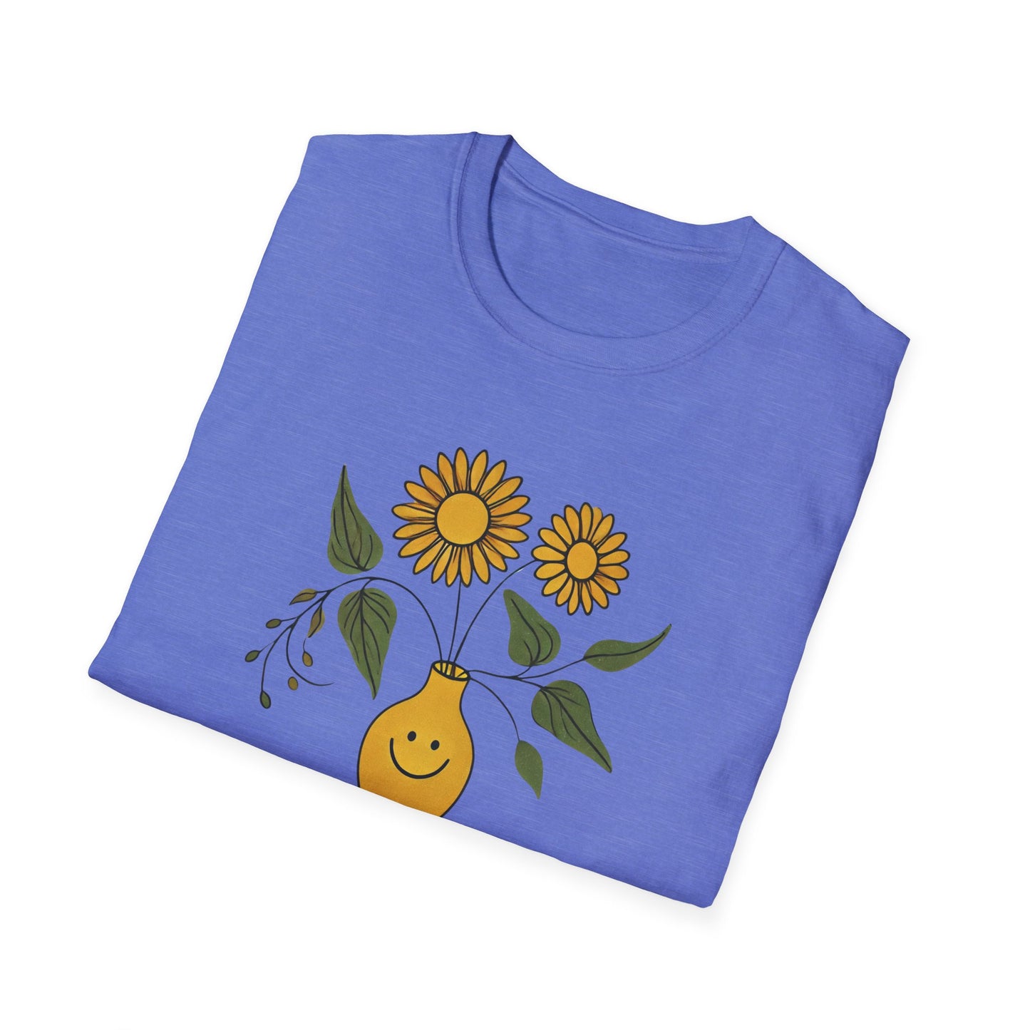 Yellow Smiley Vase T-Shirt