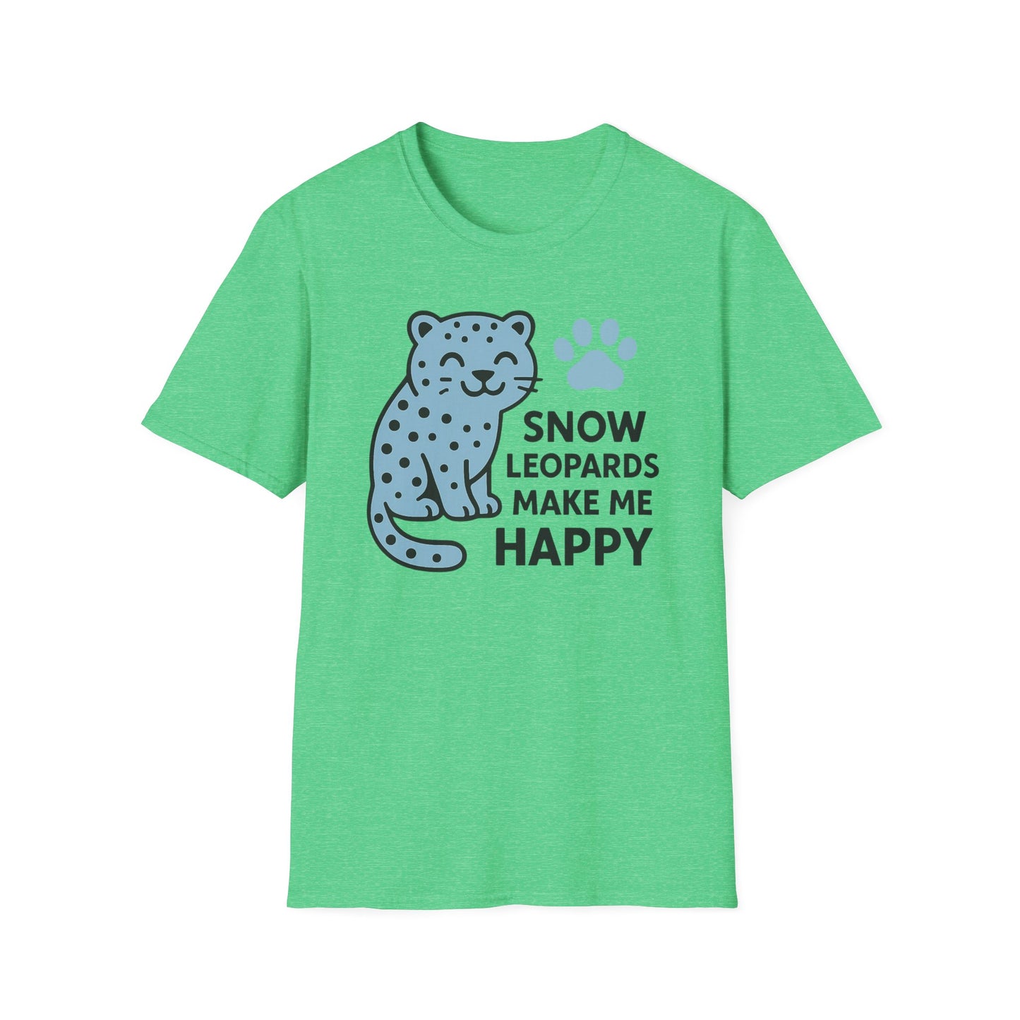 Snow Leopards Make Me Happy T-Shirt