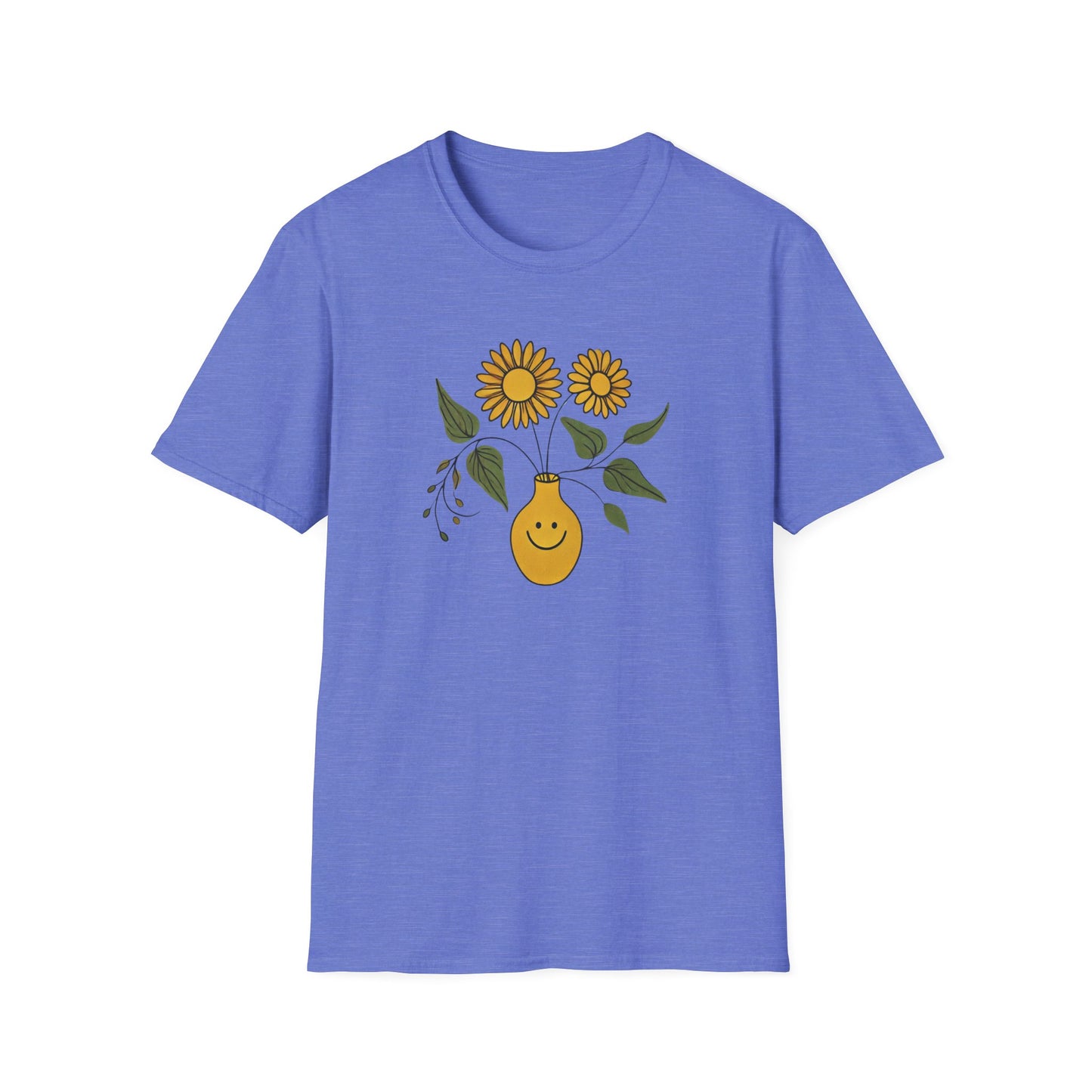 Yellow Smiley Vase T-Shirt