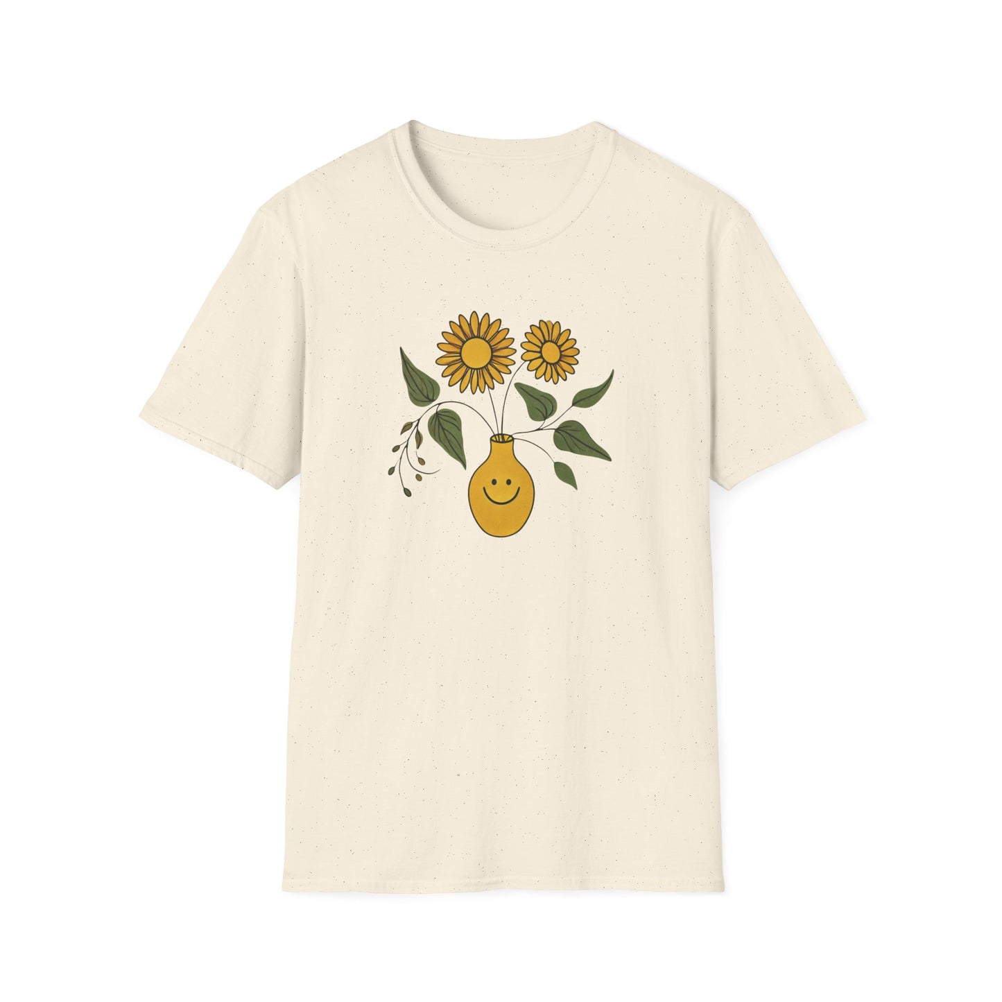Yellow Smiley Vase T-Shirt