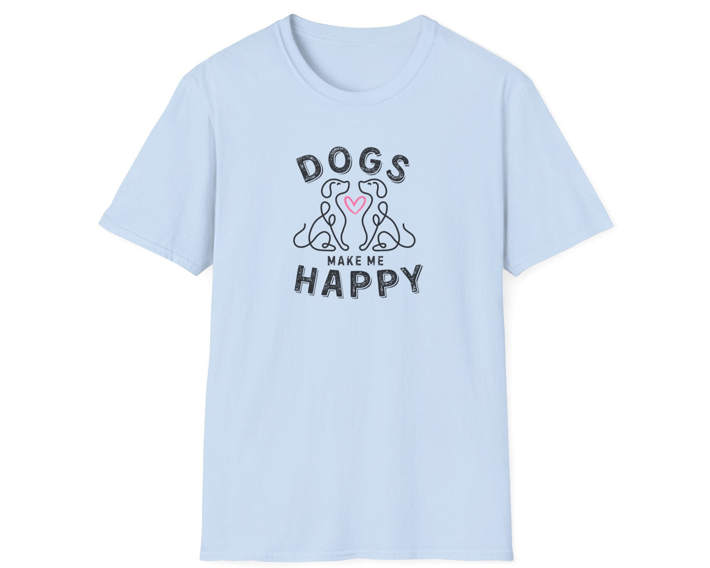 Dogs Make Me Happy T-Shirt