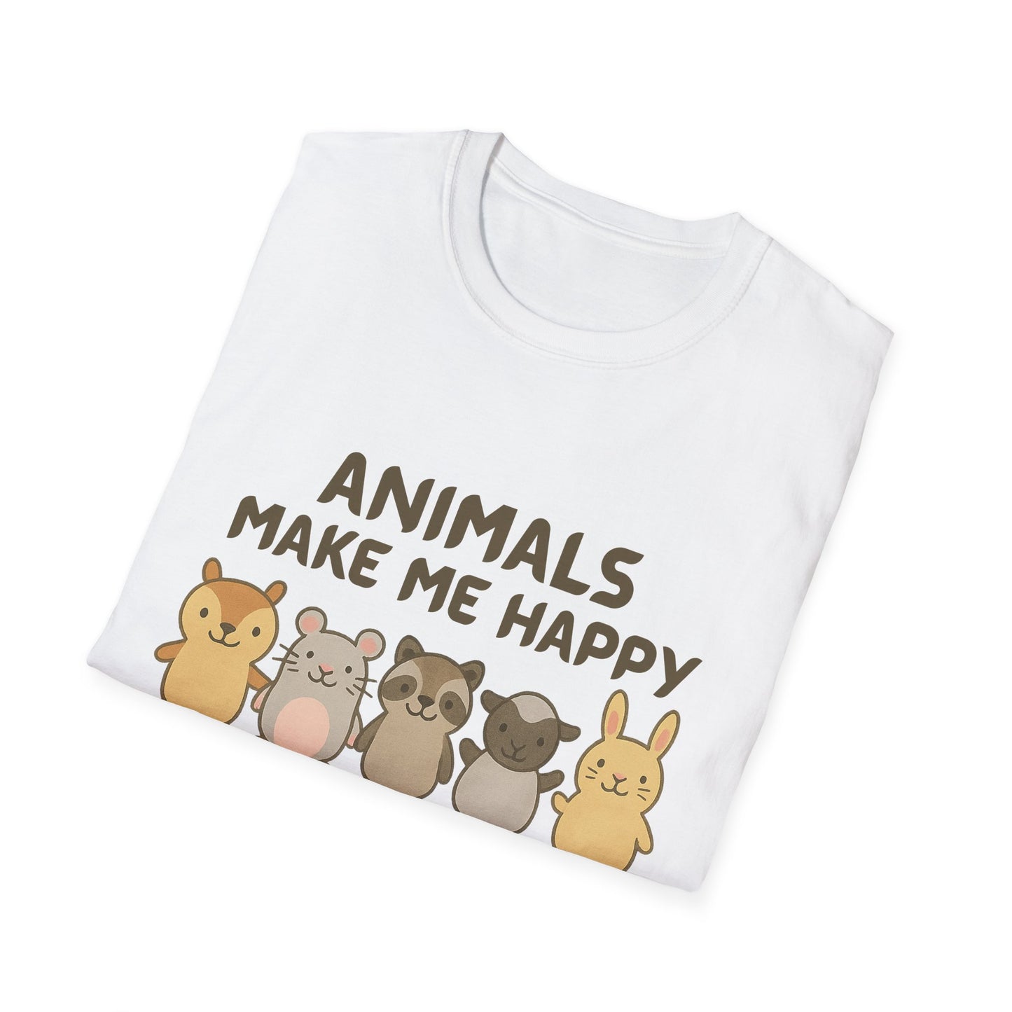 Animals Make Me Happy T-Shirt