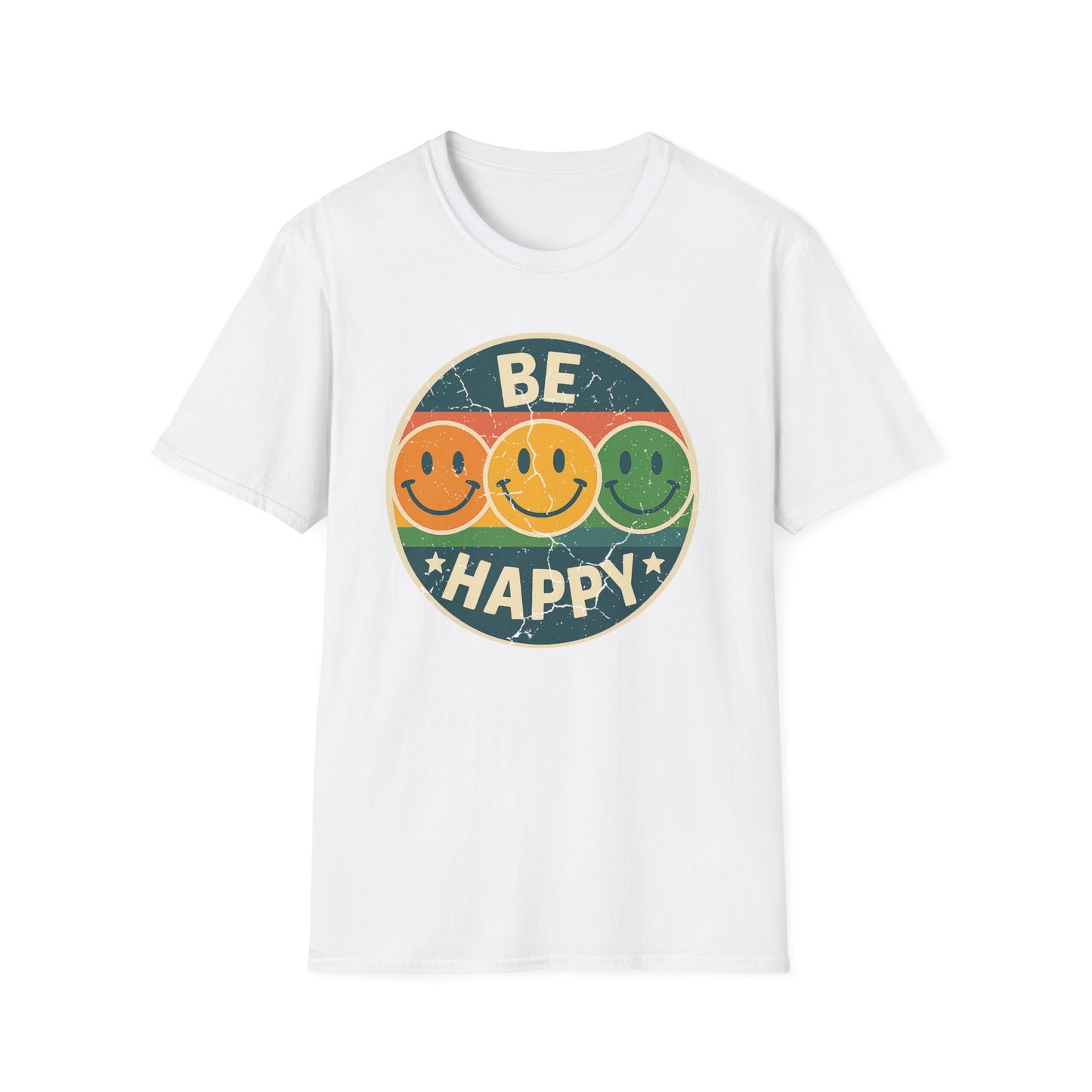 Be Happy Smile Face T-Shirt