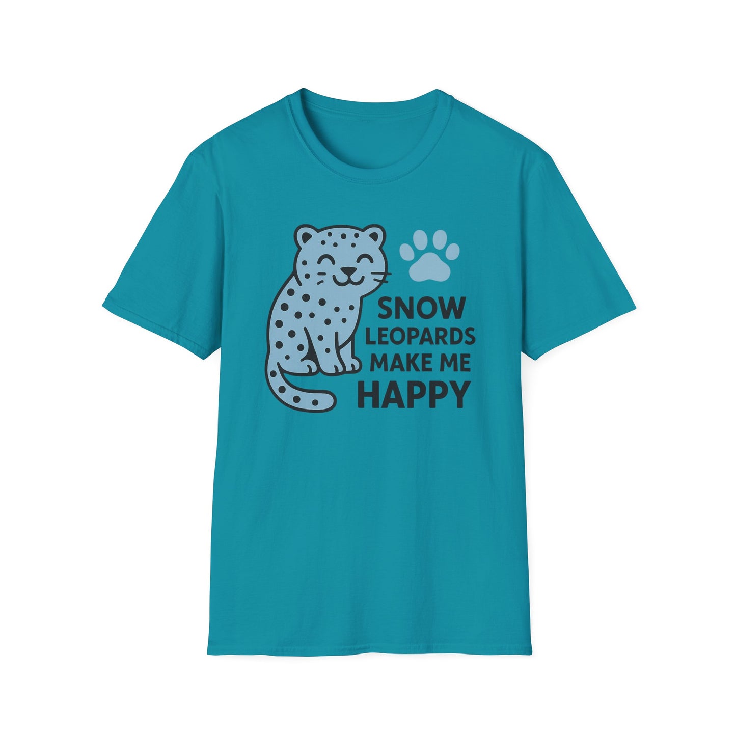 Snow Leopards Make Me Happy T-Shirt