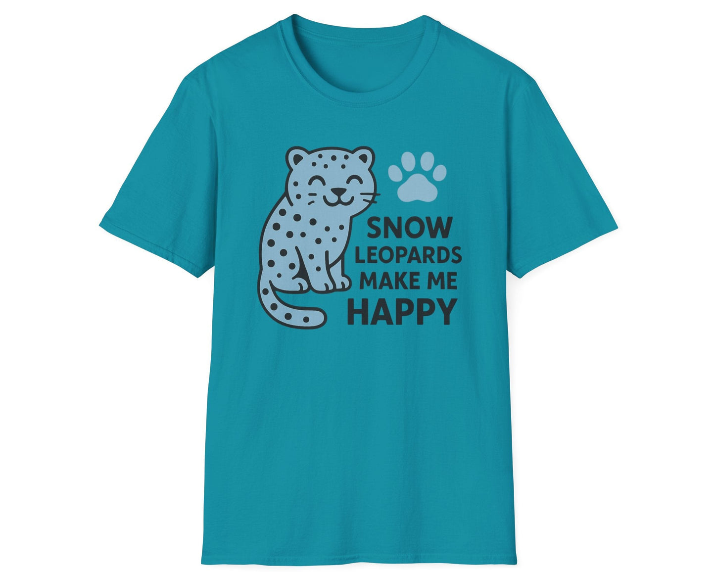 Snow Leopards Make Me Happy T-Shirt