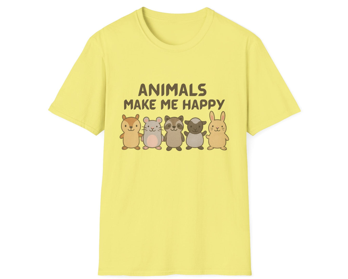 Animals Make Me Happy T-Shirt