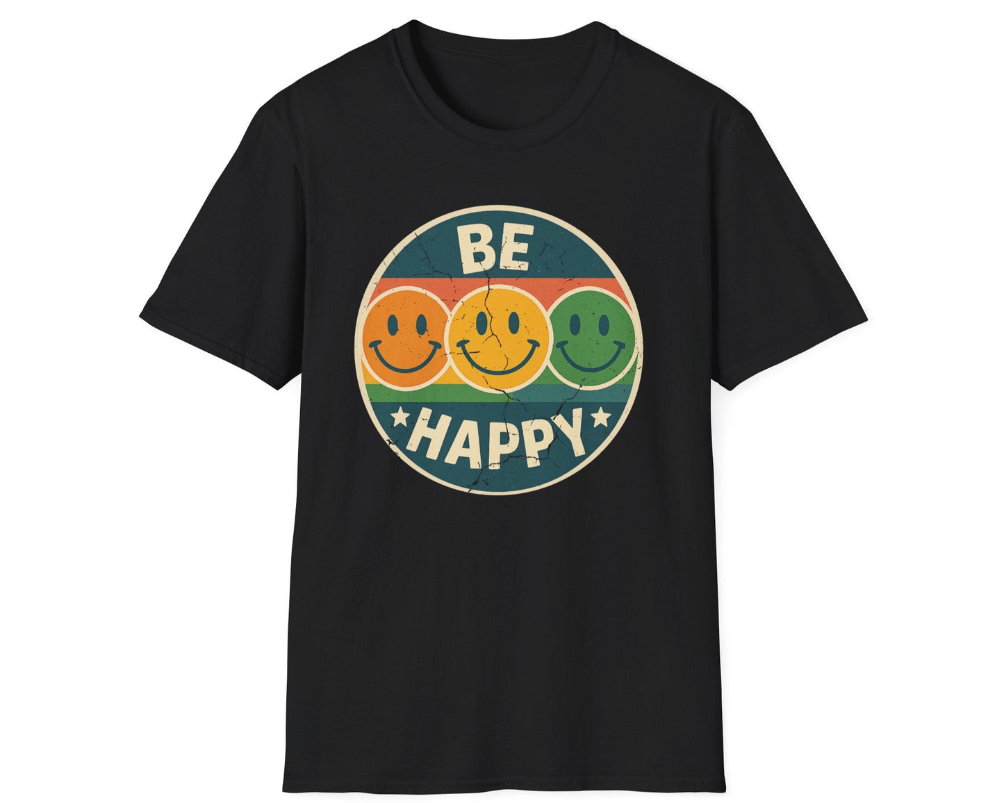 Be Happy Smile Face T-Shirt