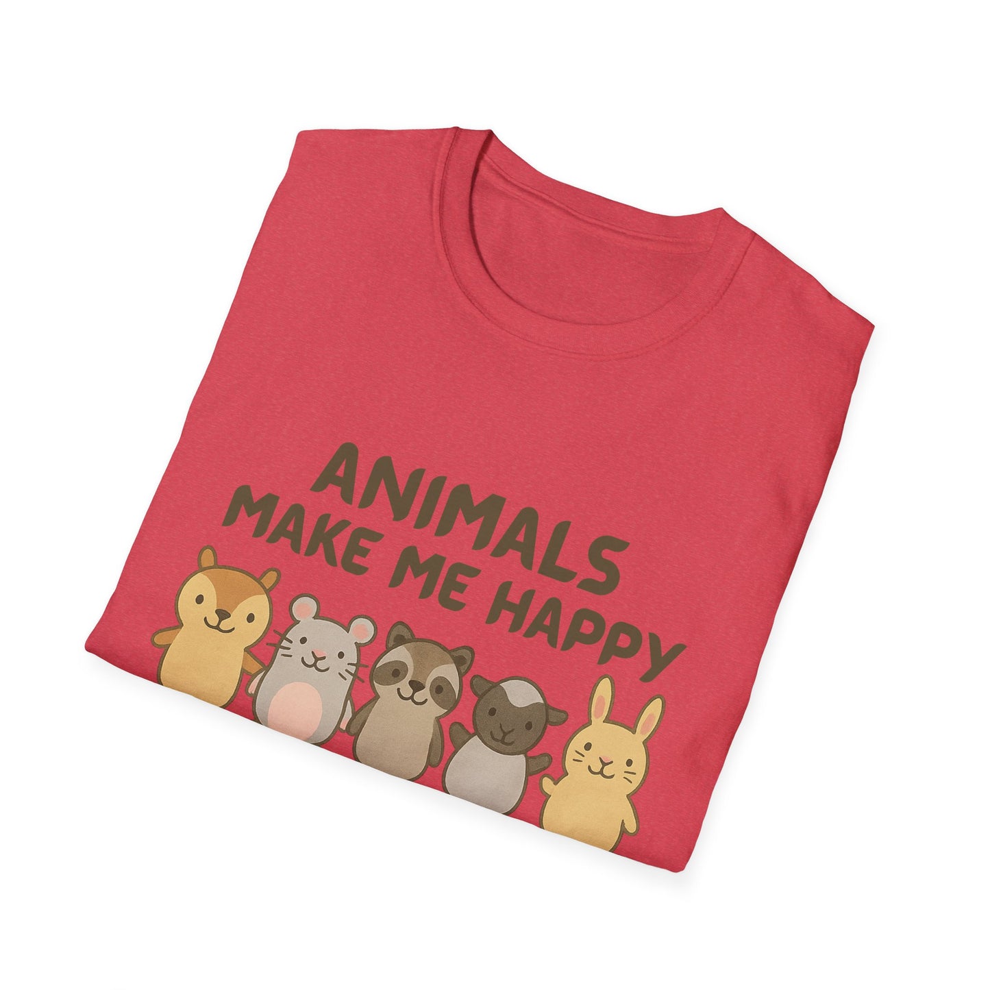 Animals Make Me Happy T-Shirt
