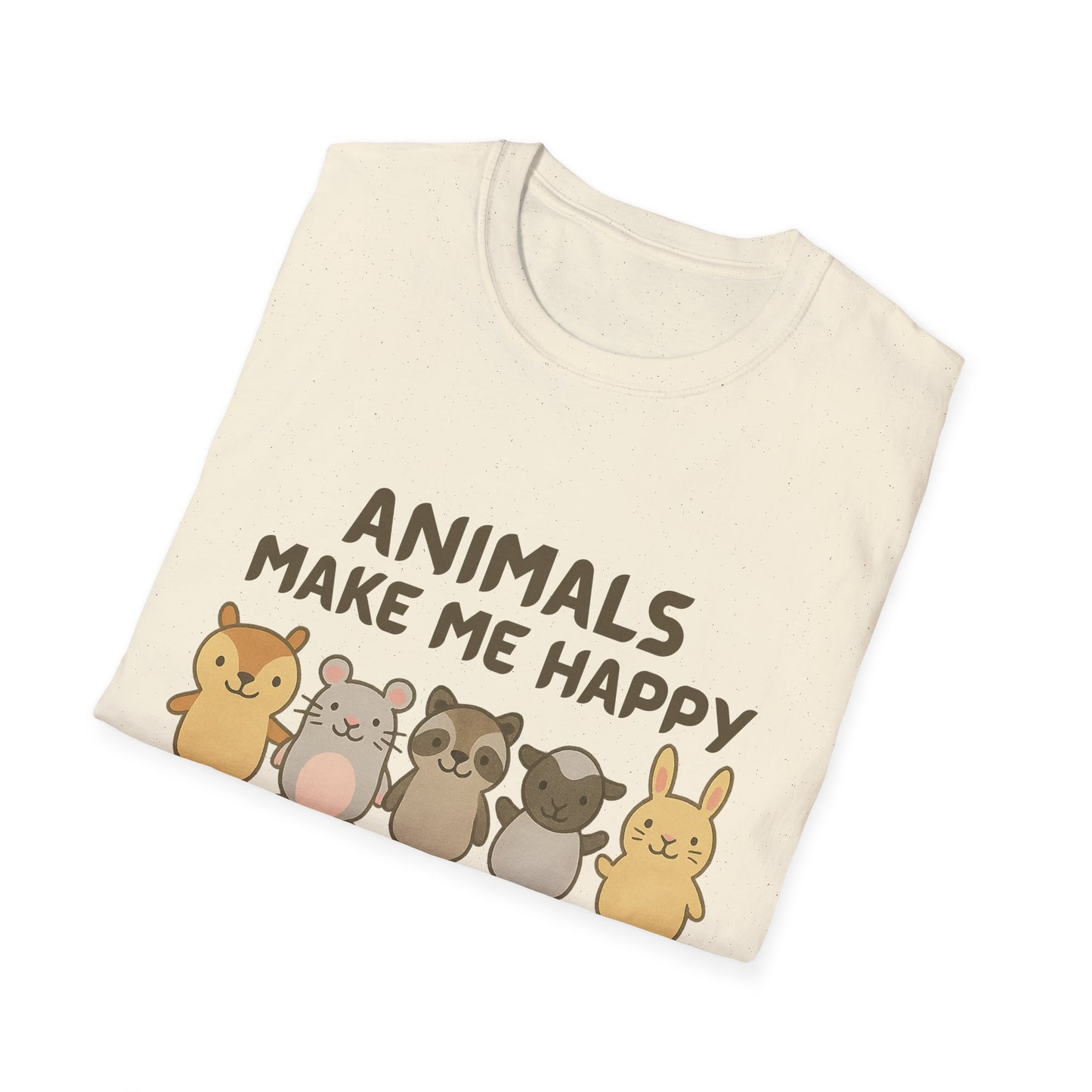 Animals Make Me Happy T-Shirt