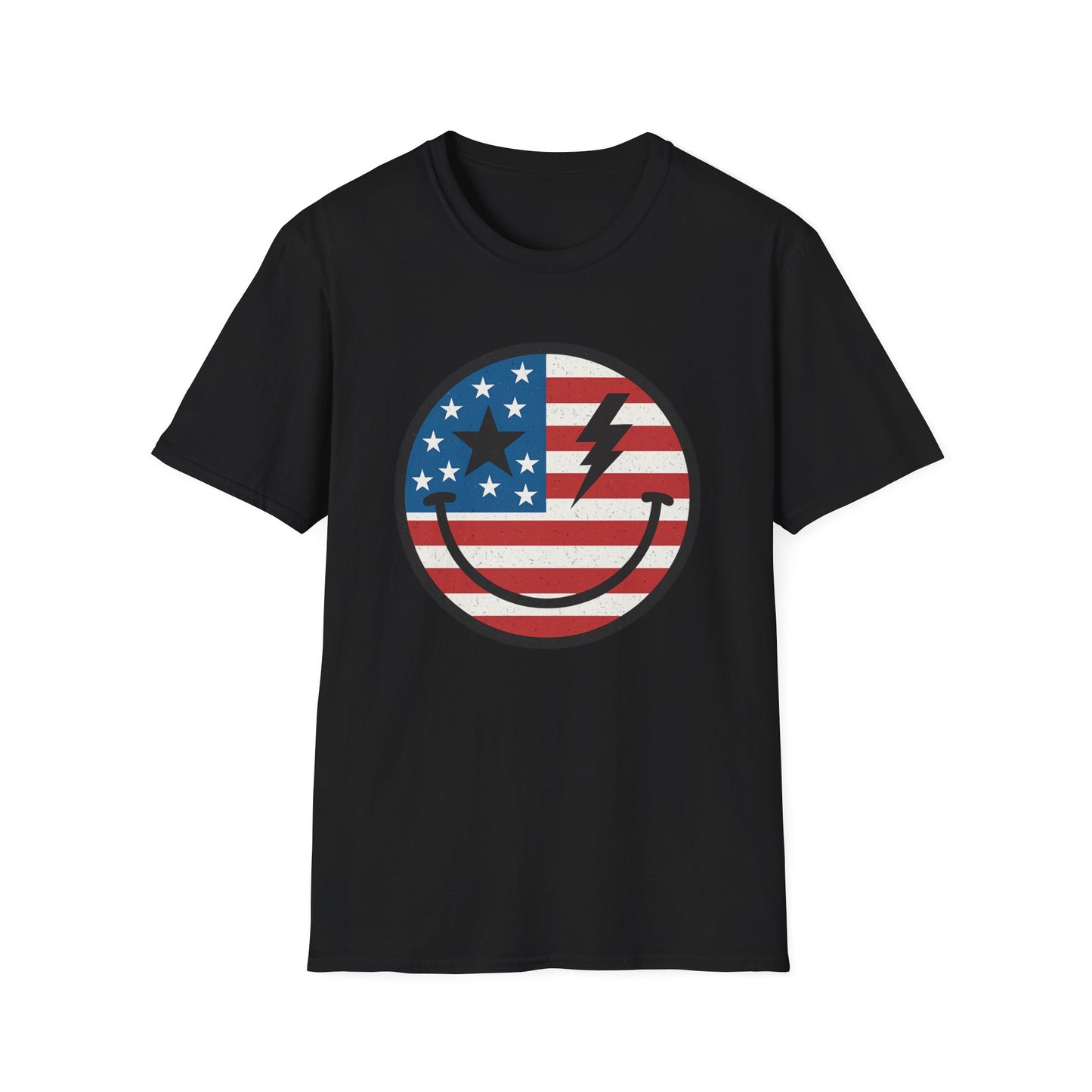 Smiley USA Face T-Shirt