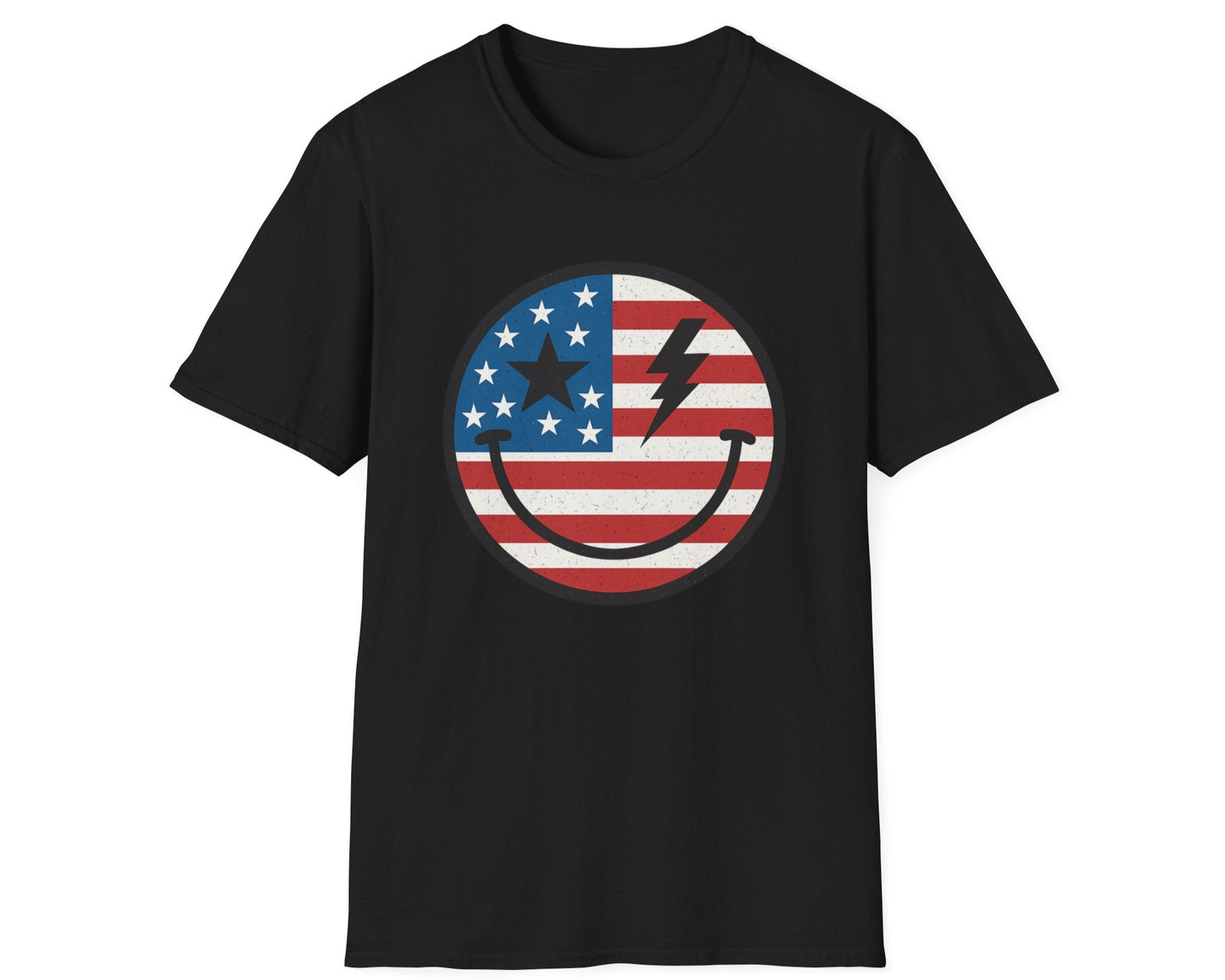 Smiley USA Face T-Shirt