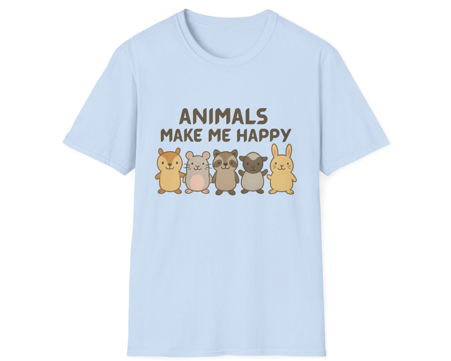 Animals Make Me Happy T-Shirt
