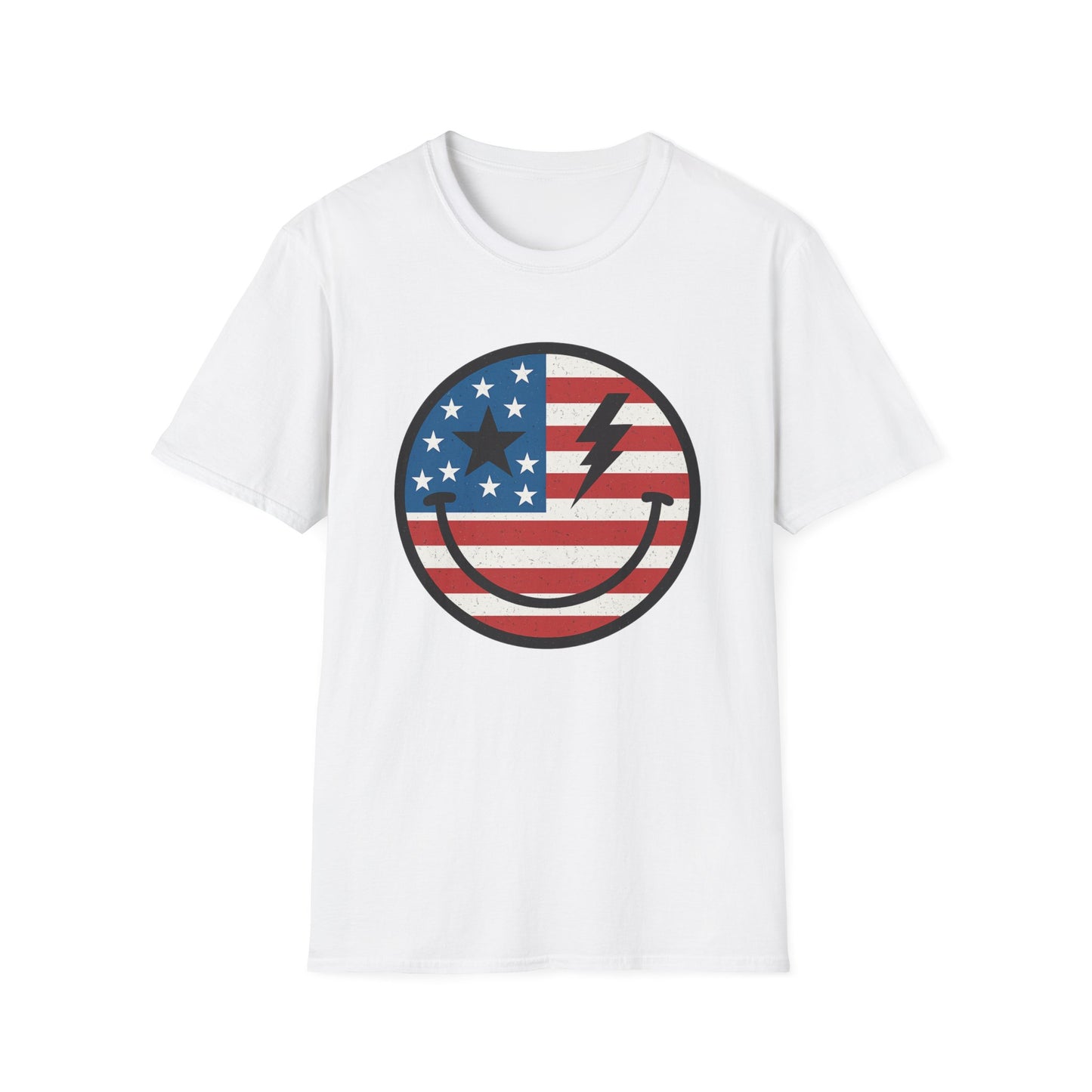 Smiley USA Face T-Shirt