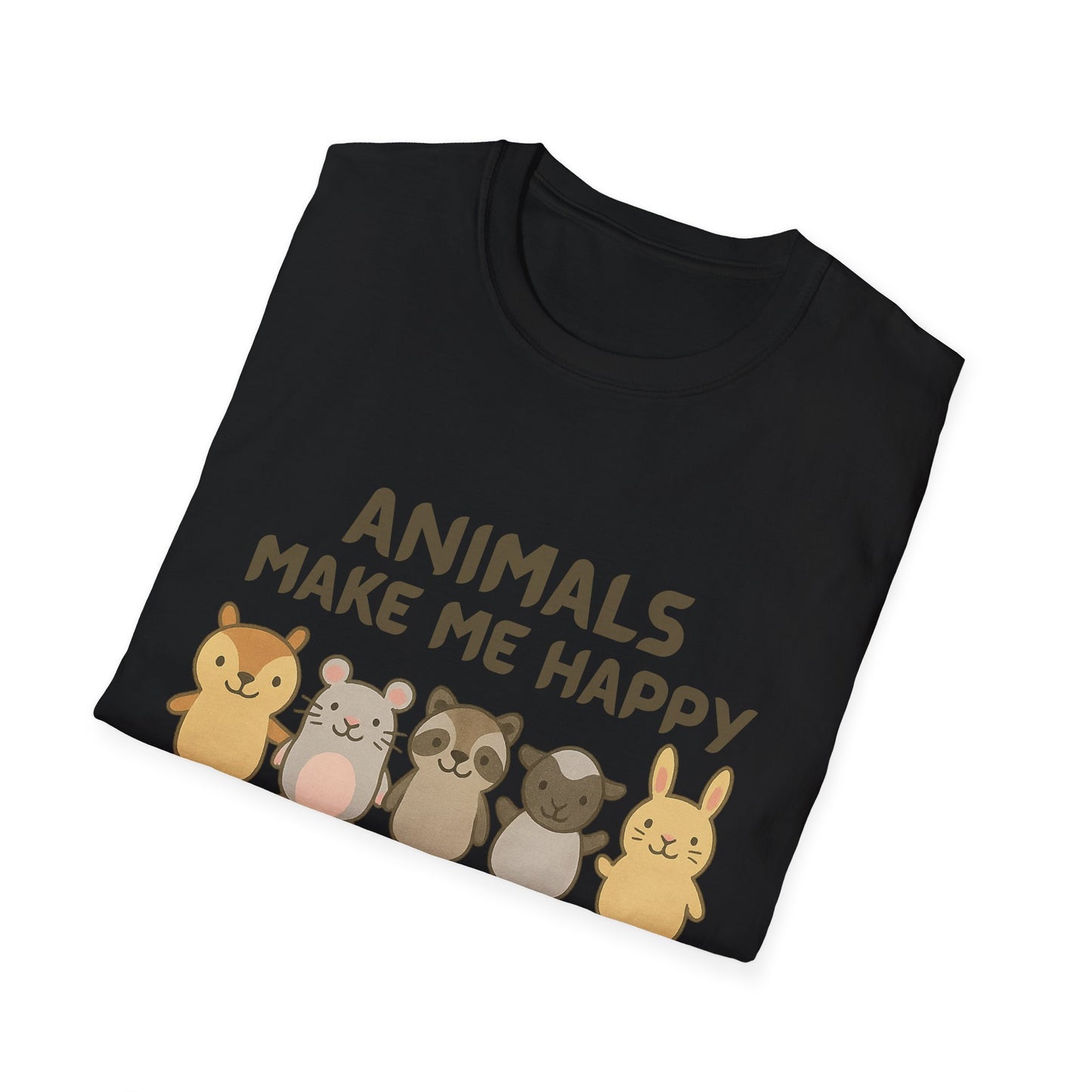Animals Make Me Happy T-Shirt