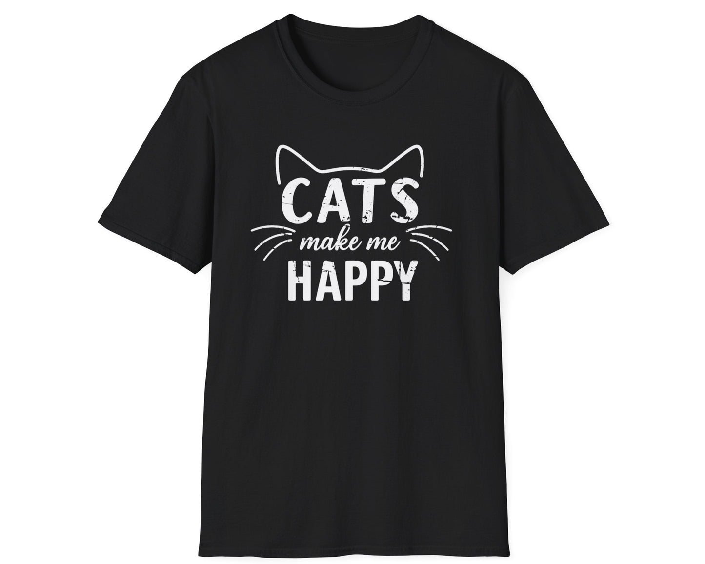 Cats Make Me Happy T-Shirt