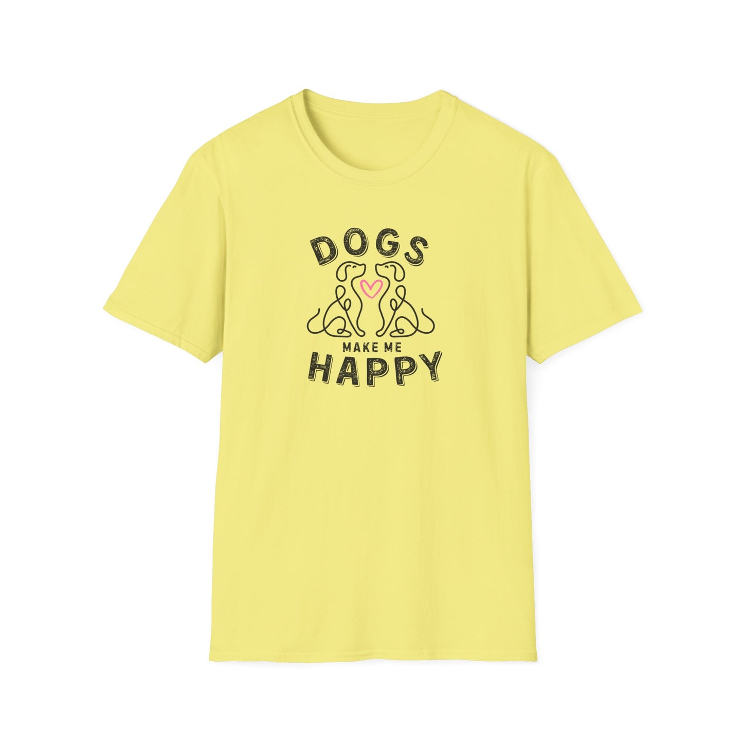 Dogs Make Me Happy T-Shirt