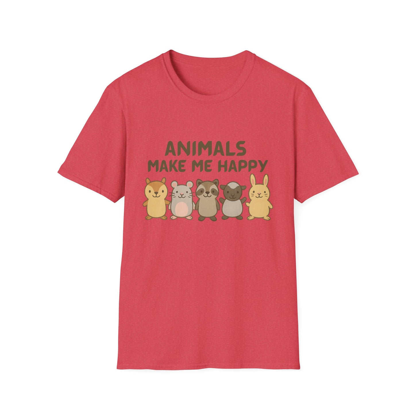 Animals Make Me Happy T-Shirt