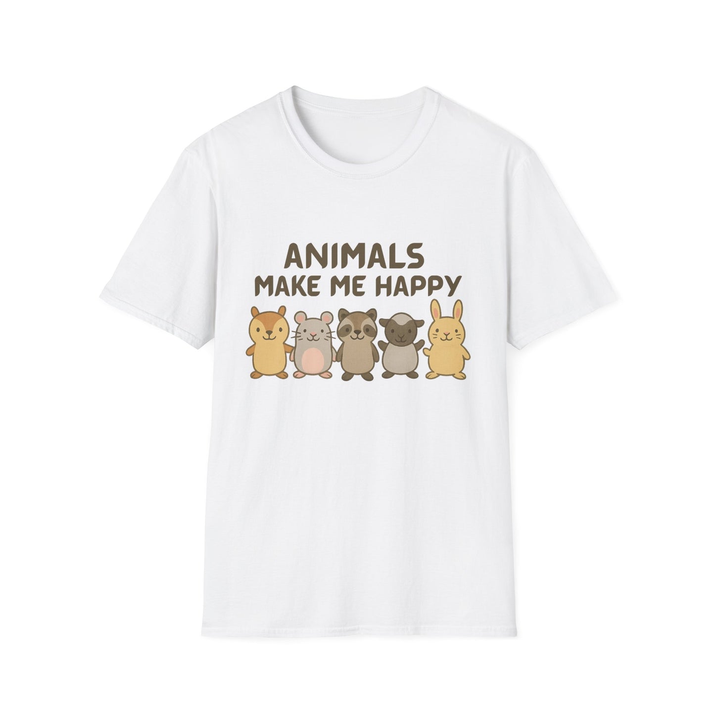 Animals Make Me Happy T-Shirt