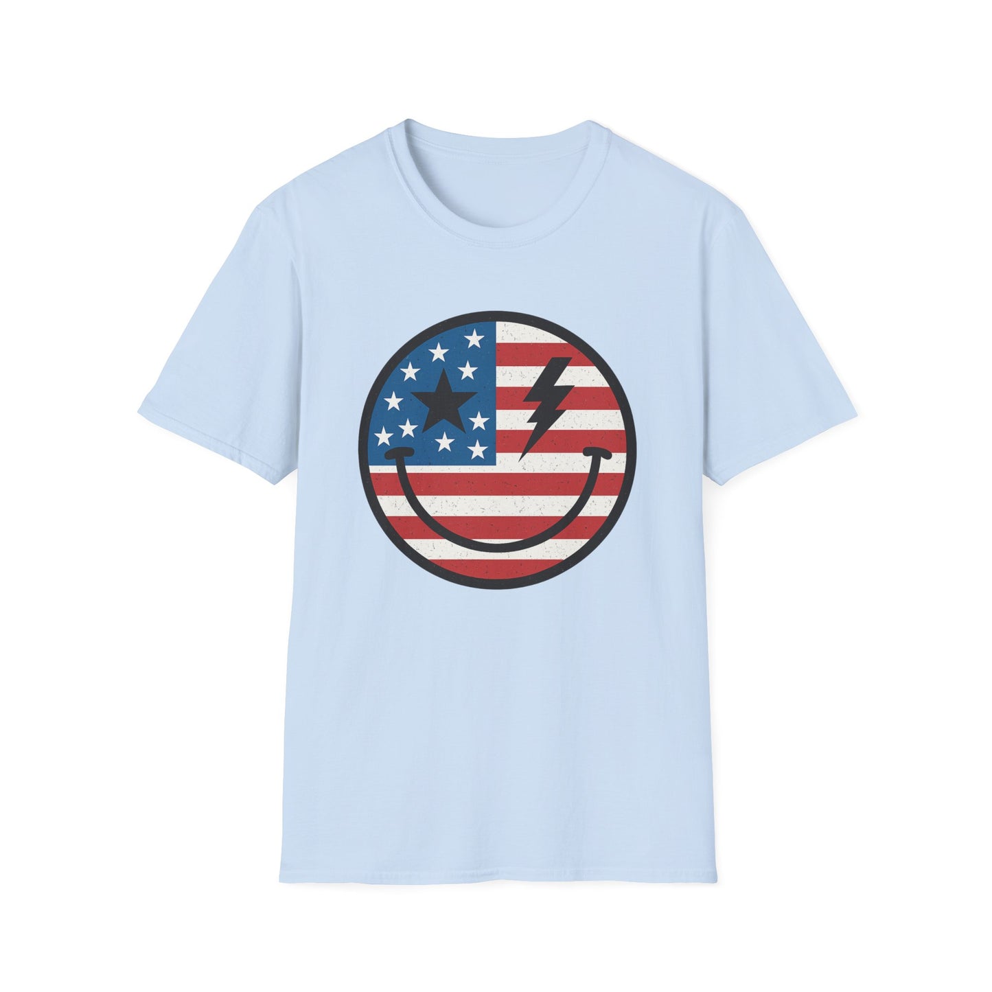 Smiley USA Face T-Shirt