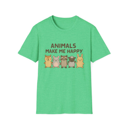 Animals Make Me Happy T-Shirt