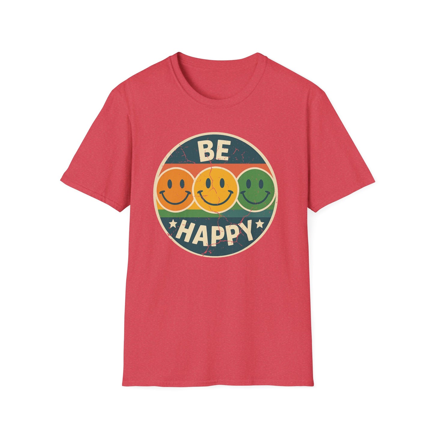 Be Happy Smile Face T-Shirt