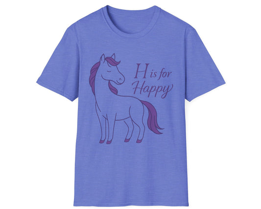 H is for Happy Horse T-Shirt