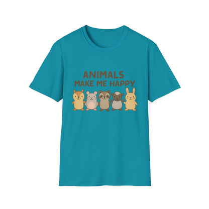 Animals Make Me Happy T-Shirt