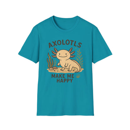 Axolotls Make Me Happy T-Shirt
