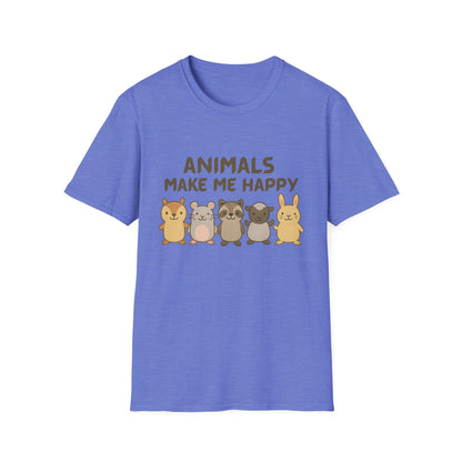 Animals Make Me Happy T-Shirt
