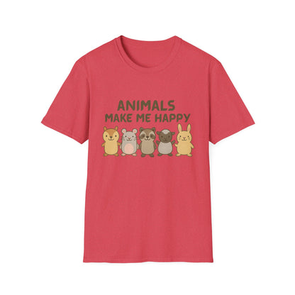 Animals Make Me Happy T-Shirt