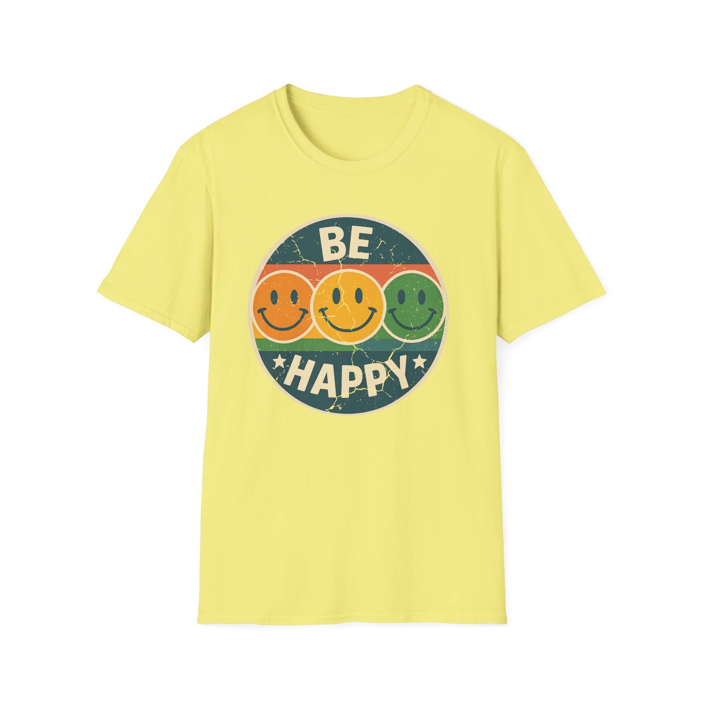 Be Happy Smile Face T-Shirt