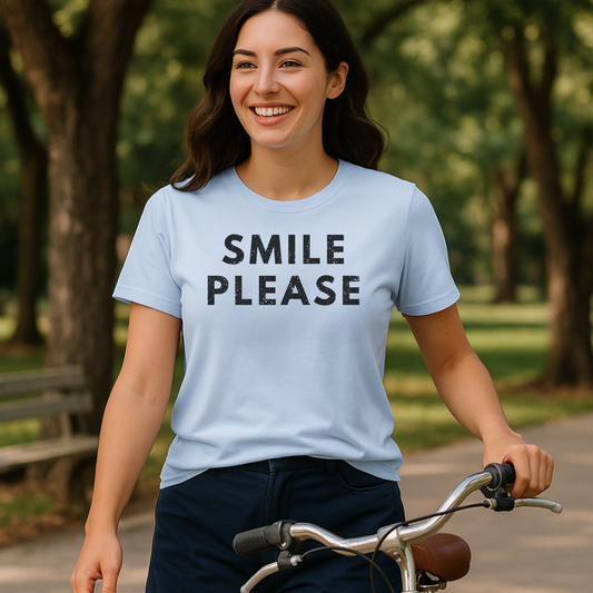 Smile Please with Texture T-Shirt