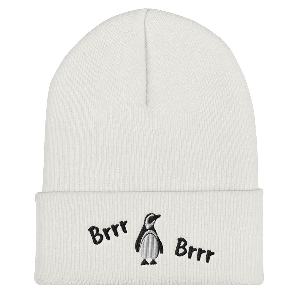 Cuffed Beanie - Penguin Brrr