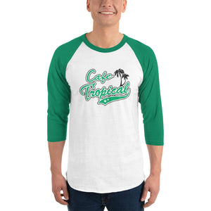 3/4 Sleeve Baseball T-Shirt - Cafe Tropical